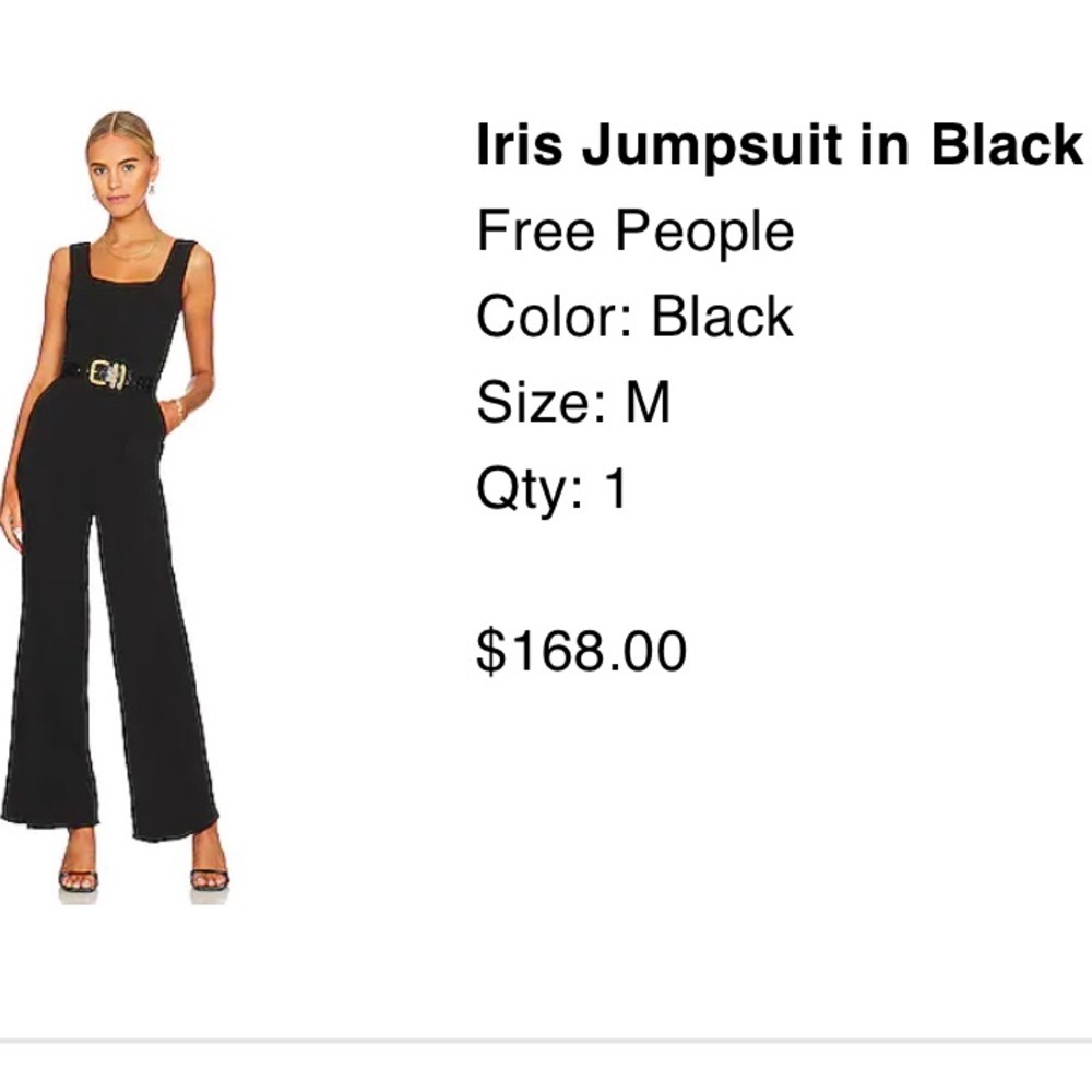 Iris Jumpsuit in Black
Free People
Color: Black
Size: M